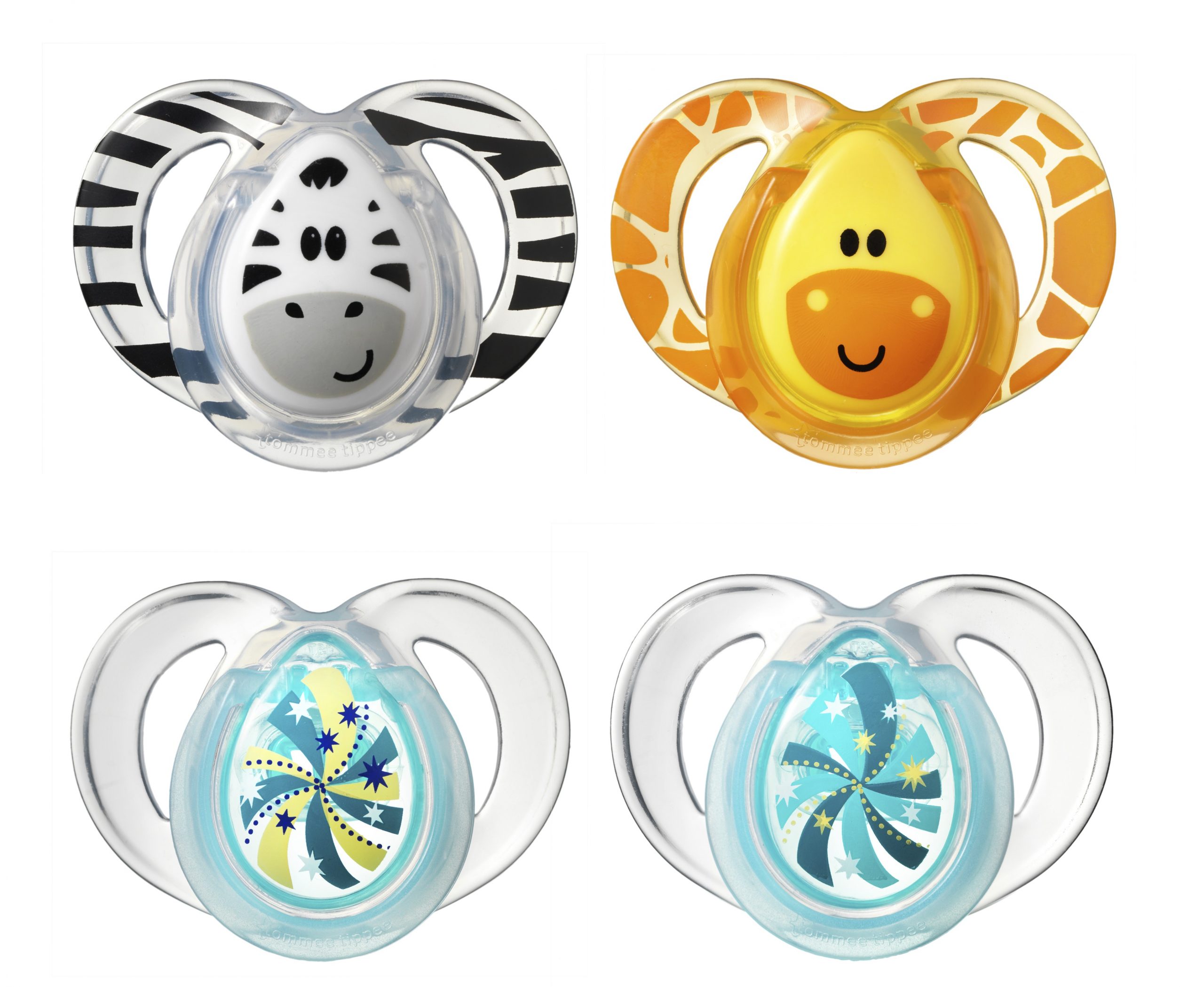 A gagner aujourd’hui : Lot de 2 sucettes fun + 2 sucettes nuit Tommee Tippee