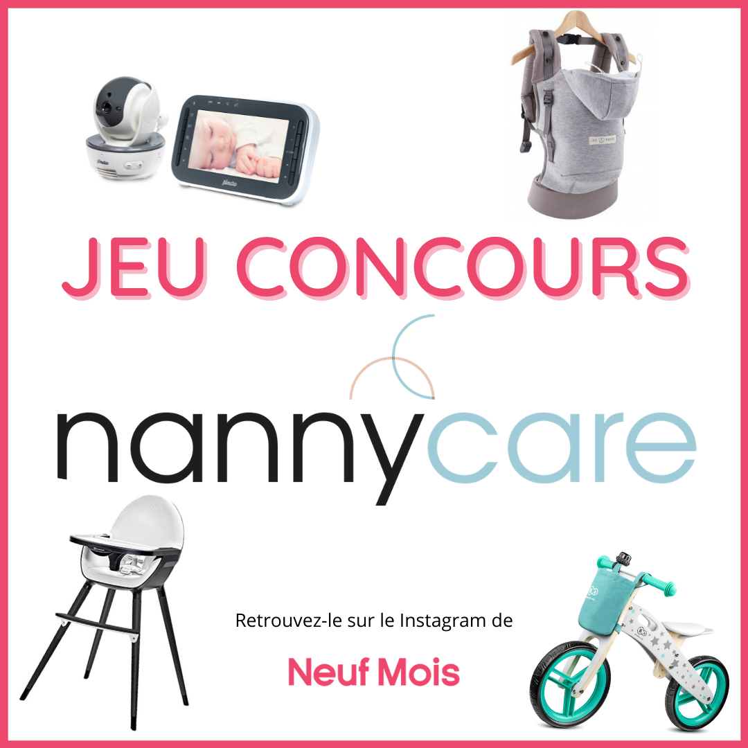 Jeu concours sur Instagram avec Nanny Care jusqu’au 31 mai