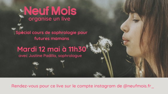 Atelier sophrologie en live sur l’Instagram de Neuf Mois